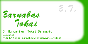 barnabas tokai business card